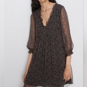 Zara-Polka Dotted Dress
